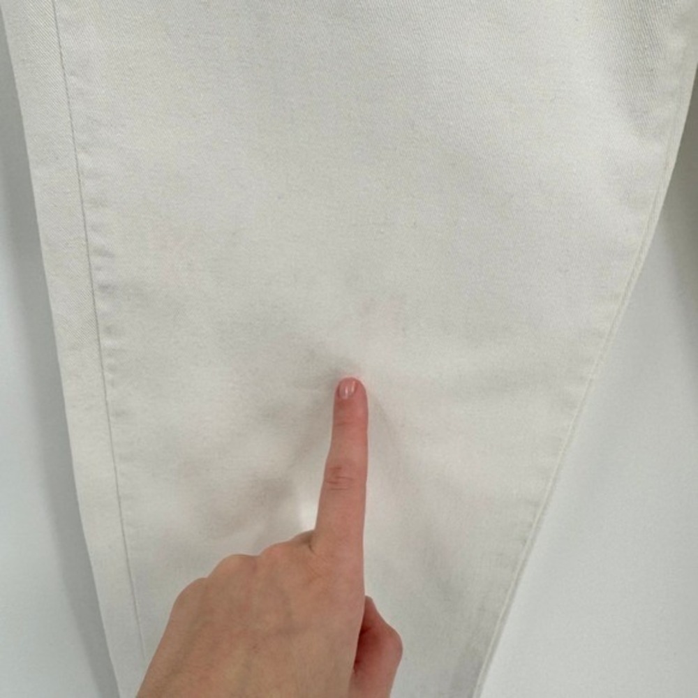 Dockers Vtg High-Waisted Tapered Women's White Trousers Sz 6 - Picture 6 of 16